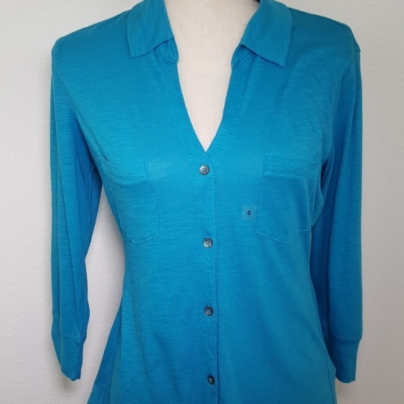 *NWT* EXPRESS Turquoise Top, size S - Picture 2 of 7